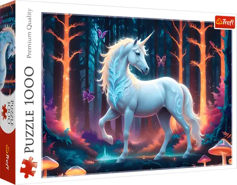 Trefl Puzzle Mystisches Einhorn / 1000 Teile / 68,3 x 48 cm