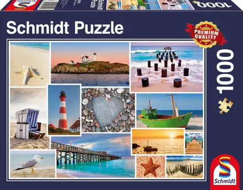 Schmidt Puzzle „Am Meer“ / 1000 Teile