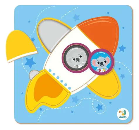 DODO Puzzle-Rakete / 5 Teile