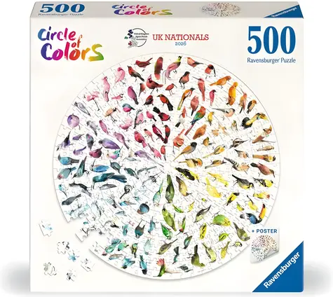 Ravensburger Circle of Colors Rundpuzzle: Vögel / 500 Teile