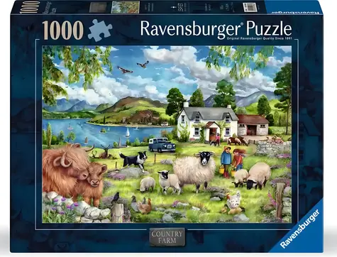 Ravensburger Puzzle Bauernhof / 1000 Teile / 70 × 50 cm