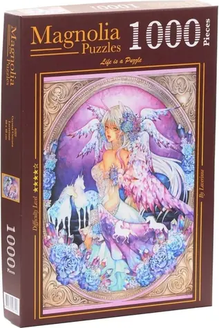 MAGNOLIA Puzzle Kristall-Einhorn / 1000 Teile / 48 x 68 cm