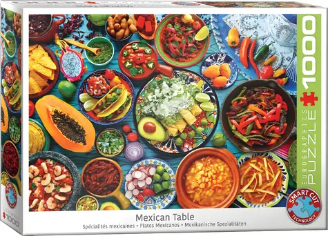 EUROGRAPHICS Puzzle Mexikanischer Tisch / 1000 Teile / 68 × 48 cm