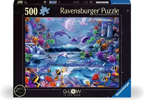 Ravensburger Leuchtendes Puzzle Magie des Mondlichts / 500 Teile / 49 × 36 cm