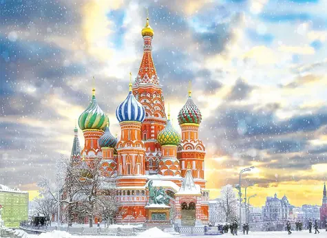 EUROGRAPHICS Puzzle Basilius-Kathedrale, Moskau / 1000 Teile / 68 x 48 cm