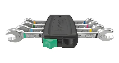Wera 6005 Joker 4er-Set 1 Maulschlüsselsatz / 4-teilig / 6-13 mm / Doppelsechskant
