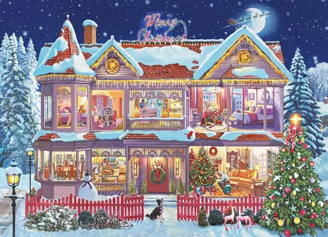 EUROGRAPHICS Puzzle Weihnachtsvorbereitungen / 1000 Teile / 68 x 48 cm