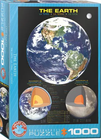 EUROGRAPHICS Puzzle Erde / 1000 Teile / 48,9 x 67,6 cm