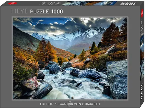 HEYE Puzzle Bergbach, Schweiz / 1000 Teile / 70 × 50 cm