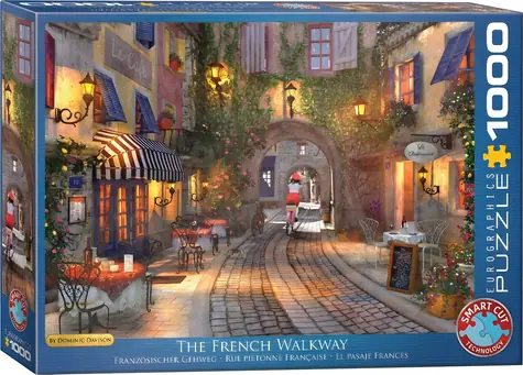 EUROGRAPHICS Puzzle Französische Gasse / 1000 Teile / 67,63 × 48,89 cm