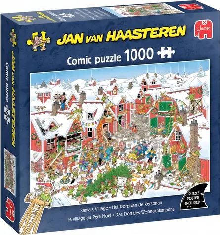 JUMBO-Puzzle JvH Weihnachtsmann-Dorf / 1000 Teile / ab 15 Jahren