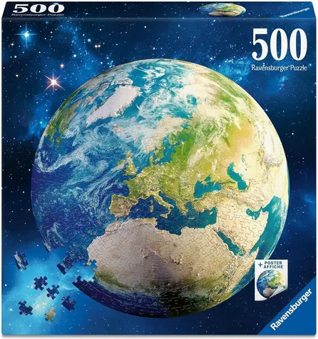 Ravensburger Rundes Puzzle Planet Erde / 500 Teile