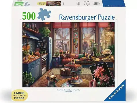 Ravensburger Puzzle Apartment im Boho-Stil XXL / 500 Teile / große Teile