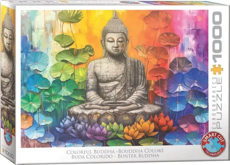 EUROGRAPHICS Puzzle Bunter Buddha / 1000 Teile / 68 x 48 cm