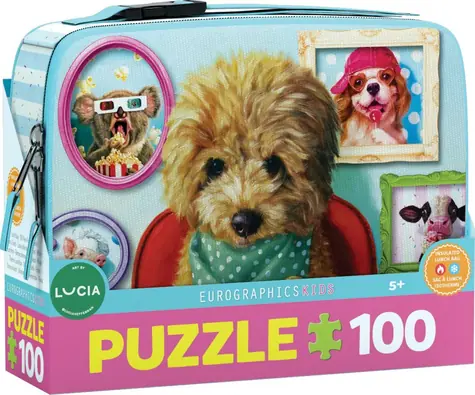 EUROGRAPHICS Puzzle in der Snackbox - Abendessenzeit / 100 Teile / 48 x 33 cm