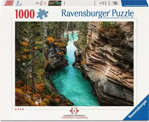 Ravensburger Puzzle Kanadische Meisterschaften: Athabasca Falls / 1000 Teile / 70 x 50 cm