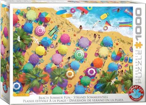 EUROGRAPHICS Puzzle „Spaß am Strand“ / 1000 Teile / 68 × 48 cm