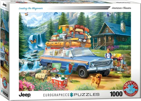 EUROGRAPHICS Puzzle Jeep: Eine schwere Ladung / 1000 Teile / 68 x 48 cm
