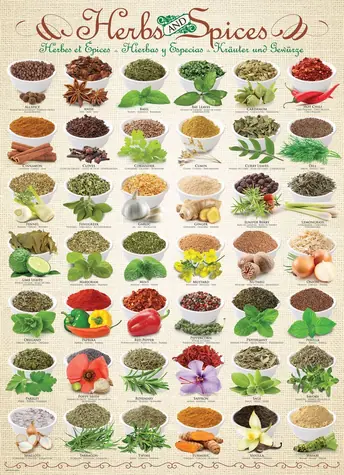 EUROGRAPHICS Puzzle Kräuter und Gewürze / 1000 Teile / 68 x 49 cm