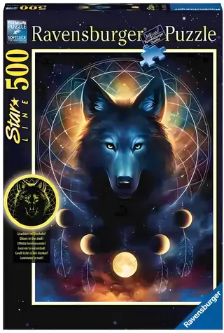 Ravensburger Leuchtpuzzle Mondwolf / 500 Teile