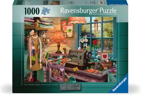 Ravensburger Puzzle Mein Paradies Nr. 4: Näh-Ecke / 1000 Teile / 70x50 cm