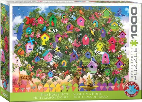 EUROGRAPHICS Puzzle Vogelhäuser / 1000 Teile / 68 x 48 cm