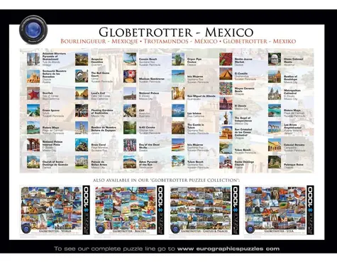 EUROGRAPHICS Puzzle Globetrotter - Mexiko / 1000 Teile / 67,63 x 48,89 cm