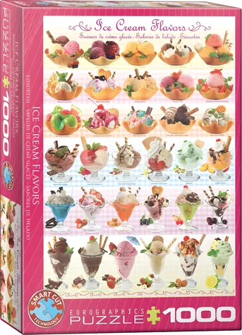 EUROGRAPHICS Puzzle Eissorten / 1000 Teile / 48 x 68 cm