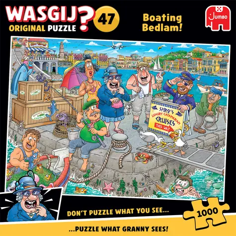 JUMBO-Puzzle WASGIJ Original 47: Schiffschaos! / 1000 Teile / ab 12 Jahren