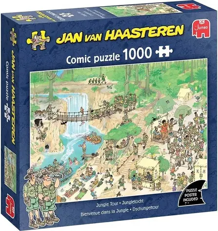JUMBO-Puzzle JvH Reise in den Dschungel / 1000 Teile / ab 15 Jahren