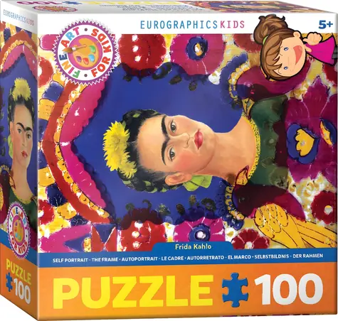 EUROGRAPHICS Puzzle Selbstporträt Frida Kahlo / 100 Teile / ab 5 Jahren / 33 x 48,3 cm