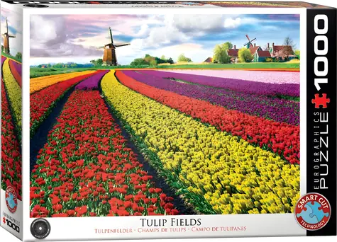 EUROGRAPHICS Puzzle Tulpenfeld / 1000 Teile / 67,63 x 48,89 cm