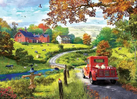 EUROGRAPHICS Puzzle „Landfahrt“ / 1000 Teile / 67,6 × 48,9 cm