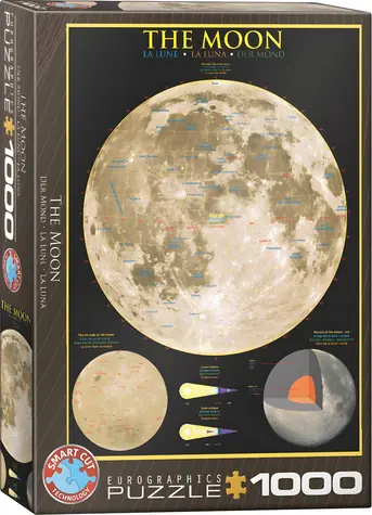 EUROGRAPHICS Puzzle Mond / 1000 Teile / 67,6 × 48,9 cm