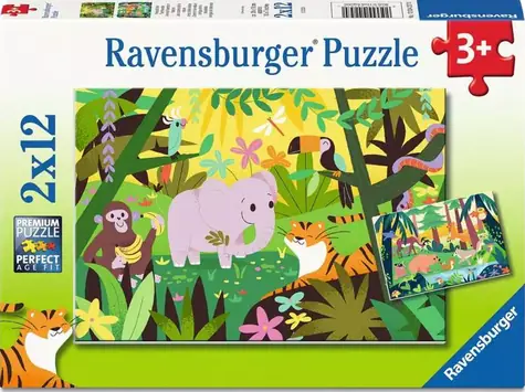 Ravensburger Puzzle Reise ins Abenteuer / 2x12 Teile