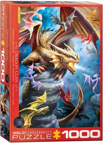 EUROGRAPHICS Puzzle Drachenclan / 1000 Teile / 48 x 68 cm