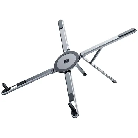 4smarts Laptop-, Tablet- und Smartphone-Ständer Space Grau / Ständer / MagSafe / Aluminium / Neigungsverstellbar