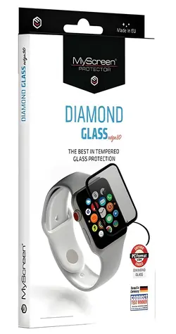 MyScreen Diamond Glass Edge3D silber / Schutzglas / Apple Watch Ultra/Ultra 2 49 mm / 9H