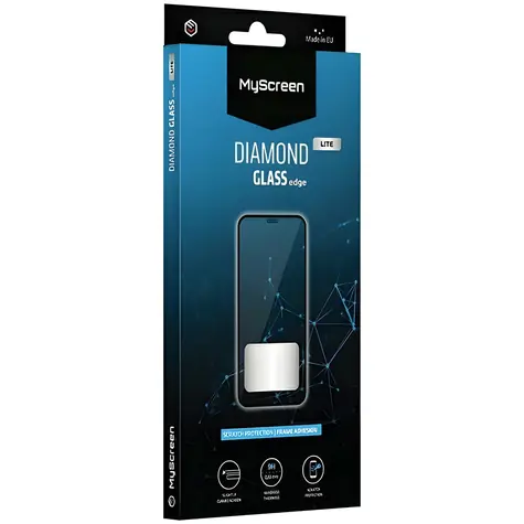 MyScreen Diamond Glass Edge Lite FG schwarz / Schutzglas / Samsung Galaxy A26 / Gehärtetes 9H-Glas / Vollflächig verklebt