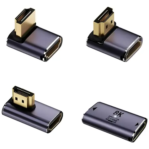 4smarts HDMI-Adapter-Set, 4-teilig, grau / Adapter / HDMI 2.1 / 8K / 10 Gbit/s