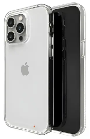 Gear4 Crystal Palace transparente Rückseite / Rückseite / Apple iPhone 14 Pro Max / D3O® Aufprallschutz