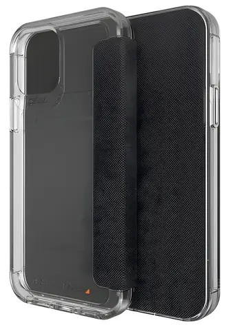 Gear4 Wembley Flip Wallet transparent / Brieftaschenhülle / Apple iPhone 12/12 Pro