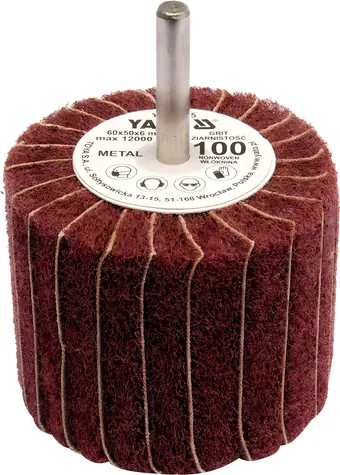 YATO Radial-Lamellenscheibe 60x50 mm P-200 / Schleifscheibe / Schaftdurchmesser 6 mm