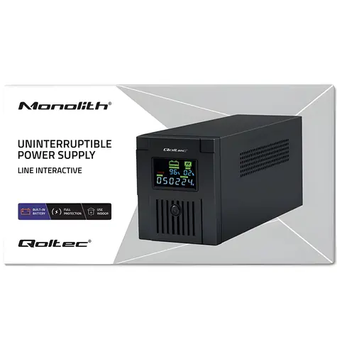 Monolith 1500 VA / USV / 900 W / Line-Interactive / LCD / USB