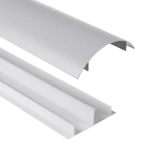Kabelabdeckung MC-814 S silber Aluminium / Kabelleiste