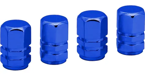 Compass Dekorative Ventilkappen blau / Ventilkappe / 4er-Set