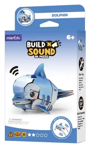 MIEREDU 3D-Puzzle mit Delfin-Sound / Lernpuzzle
