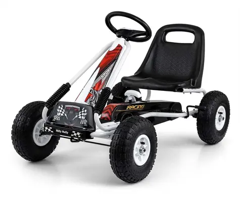 Pedal-Gokart Thor weiß / Kinderfahrzeug / Pedalbetrieben