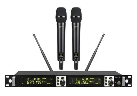 WM 2H Drahtlos-Set mit zwei Handmikrofonen / Mikrofonsystem / 2 Kanäle