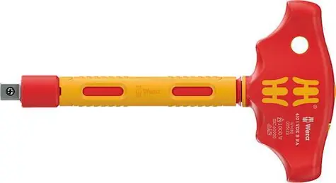 Wera T-Griff-Adapter 410 i VDE B RA / VDE isoliert / 3/8"